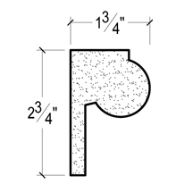 Side View image of Plaster Panel Moulding – DC402-702