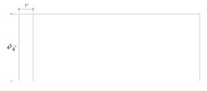 2D View image of Plaster Flat Panel Moulding – DC404-165E