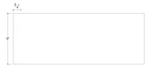 2D View image of Plaster Flat Panel Moulding – DC405-165F