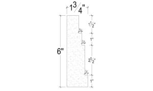 Side View image of Plaster Panel Moulding – DC406-182C