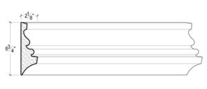 2D View image of Plaster Panel Moulding – DC406-706