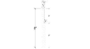 Side View image of Plaster Panel Moulding – DC408-382F