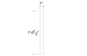 Side View image of Plaster Flat Panel Moulding – DC412-165B