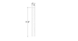 Side View image of Plaster Flat Panel Moulding – DC415-165
