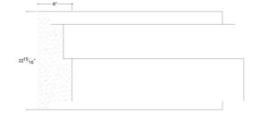 2D View image of Plaster Panel Moulding – DC423-182