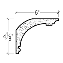 Side View image of Plaster Crown Moulding – DC504-625