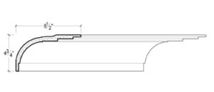 2D View image of Plaster Crown Moulding – DC504-705
