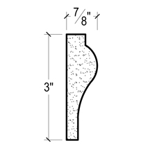 Side View image of Plaster Panel Moulding – DC403-488