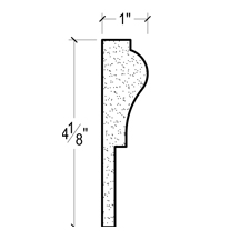 Side View image of Plaster Panel Moulding – DC404-488