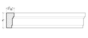 2D View image of Plaster Panel Moulding – DC404-713