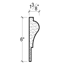 Side View image of Plaster Panel Moulding – DC406-488