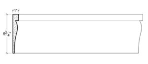 2D View image of Plaster Panel Moulding – DC406-489