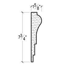 Side View image of Plaster Panel Moulding – DC407-488