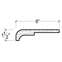 Side View image of Plaster Crown Moulding – DC501-174B