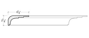 2D View image of Plaster Crown Moulding – DC502-129B