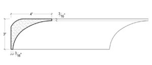 2D View of Plaster Cove Moulding – DC503-121E 2D View image of Plaster Cove Moulding – DC503-121E
