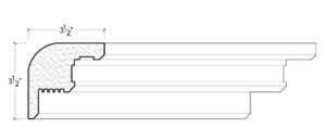 2D View of Plaster Crown Moulding – DC503-436 2D View image of Plaster Crown Moulding – DC503-436