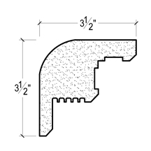 Side View of Plaster Crown Moulding – DC503-436 Side View image of Plaster Crown Moulding – DC503-436