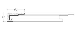 2D View of Plaster Crown Moulding – DC503-632 2D View image of Plaster Crown Moulding – DC503-632