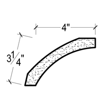 Side View image of Plaster Cove Moulding – DC504-371