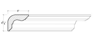 2D View image of Plaster Crown Moulding – DC504-638