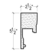 Side View image of Plaster Crown Moulding – DC505-400
