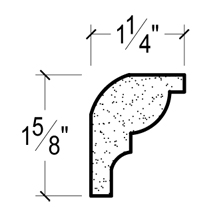 Side View image of Plaster Crown Moulding – DC501-572
