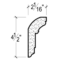 Side View image of Plaster Crown Moulding – DC504-643