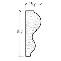 Side View image of Plaster Panel Moulding – DC402-636