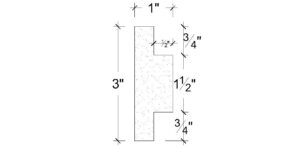 Side View image of Plaster Panel Moulding – DC403-382C
