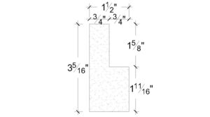 Side View image of Plaster Panel Moulding – DC403-382D