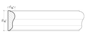 2D View image of Plaster Panel Moulding – DC403-636
