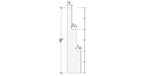Side View image of Plaster Panel Moulding – DC409-182B