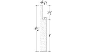 Side View image of Plaster Panel Moulding – DC411-382
