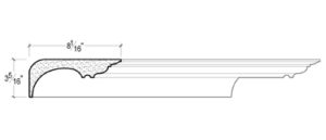 2D View image of Plaster Crown Moulding – DC503-493