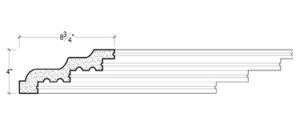 2D View image of Plaster Crown Moulding – DC504-465