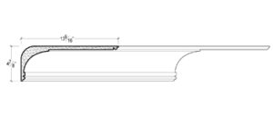 2D View of Plaster Crown Moulding – DC504-623 2D View image of Plaster Crown Moulding – DC504-623