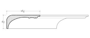 2D View of Plaster Crown Moulding – DC505-641 2D View image of Plaster Crown Moulding – DC505-641