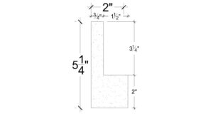 Side View image of Plaster Panel Moulding – DC405-382