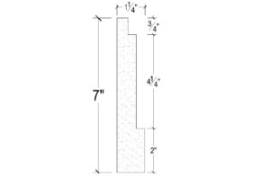 Side View image of Plaster Panel Moulding – DC407-182D