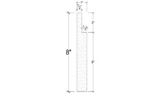 Side View image of Plaster Panel Moulding – DC408-382B