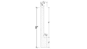 Side View image of Plaster Panel Moudling – DC408-382C