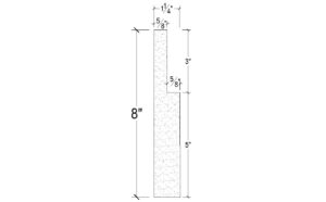 Side View image of Plaster Panel Moulding – DC408-382E