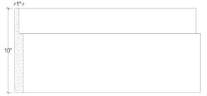 2D View image of Plaster Panel Moulding – DC410-382A