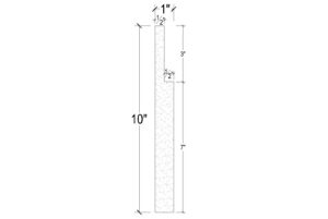 Side View image of Plaster Panel Moulding – DC410-382A