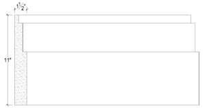 2D View image of Plaster Panel Moulding – DC411-182