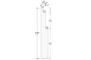Side View image of Plaster Panel Moulding – DC411-182