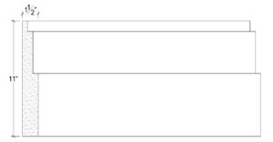 2D View image of Plaster Panel Moulding – DC411-182B