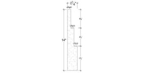 Side View image of Plaster Panel Moulding – DC414-182A