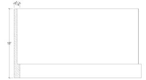 2D View image of Plaster Panel Moulding – DC415-382